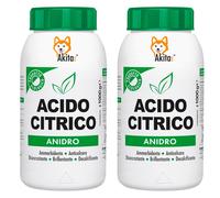 Akitaink 2 PZ Acido Citrico Anidro Naturale Ecologico, Multiuso e Versatile 2 KG