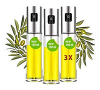 AKITAInk - 3 pz Spruzzatore di Olio da 150 ml per Friggitrice ad Aria - Nebulizzatore Olio, Vaporizzatore per Cucina, Spray Olio Extra Vergine di Oliva - Accessorio per Cucina, Grigliate e Forno