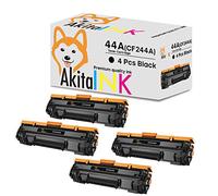 AkitaINK 4 Toner Compatibili per HP 44A CF244A 1000 Copie per HP LaserJet Pro M15 M15a M15w M16 M16a M16w M17 M17a M17w, HP LaserJet Pro MFP M28 M28a M28w M29 M29a M29w (4 Nero)