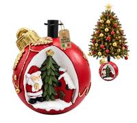 Akitaink Base Albero Pallina Babbo Natale Resina 32 cm