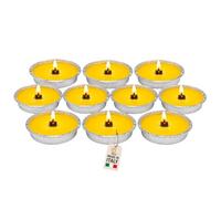 Akitaink Candele Citronella per Esterni, Disponibili in Set da 5 o 10 Pezzi con Contenitore in Alluminio (10)