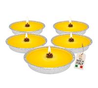 Akitaink Candele Citronella per Esterni, Disponibili in Set da 5 o 10 Pezzi con Contenitore in Alluminio (5)