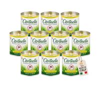 Akitaink Candele Profumate alla Citronella per Esterni, 10 Pezzi | Barattolo di Carta, Fondo e Coperchio in Alluminio, Per Giardino ed Eventi