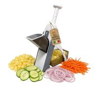 AkitaInk Mandolina Affettatrice Verticale Manuale, Tagliaverdure con Spessore Regolabile, Ideale per Verdure, Patate, Cipolle e Frutta
