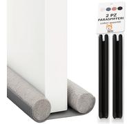 Akitaink Paraspifferi Sottoporta 95cm - 2 Pezzi | Tagliabili per Porte fino a 5cm | Doppio Isolamento Termico e Acustico | Guarnizione Porta Anti-Spifferi, Polvere e Insetti - Colori Assortiti