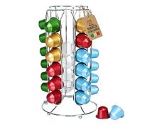 AKITAInk Portacapsule 30 Posti in Metallo - Dispenser Verticale Salvaspazio per Capsule Caffè, Supporto Elegante per Cucina, Casa e Ufficio