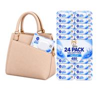 Akitaink Salviettine Umidificate Pocket con Pop-Up, 24 Pack, 480 Pezzi, Milleusi