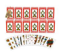 AKITAInk Set 12 Mazzi Carte Piacentine Plastificate, Carte da Gioco Resistenti e Durevoli, Ideali per Giochi Tradizionali e Partite in Compagnia