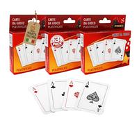 AKITAInk Set 3 Mazzi Carte da Gioco Francesi Plastificate - Resistenti e Durevoli, Ideali per Poker, Burraco, Scala 40 e Giochi di Carte