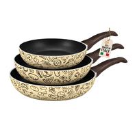 AKITAInk Set 3 Padelle Antiaderenti 20, 24 e 28 cm - Padelle Pastella da Cucina