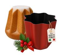 AKITAInk Stampo Pandoro 800g in Alluminio Antiaderente - Forma Pandoro, Stampo Professionale per Dolci da Forno, Rivestimento 5 Strati AM Salus Hard System, Diametro 22 cm
