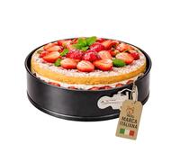 AKITAInk Tortiera a Cerniera Antiaderente da 18 a 28 cm - Stampo per Dolci Apribile, Ideale per Cheesecake, Torte e Preparazioni da Forno (22 cm)