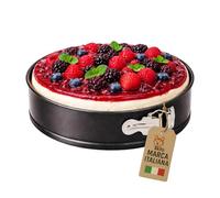 AKITAInk Tortiera a Cerniera Antiaderente da 18 a 28 cm - Stampo per Dolci Apribile, Ideale per Cheesecake, Torte e Preparazioni da Forno (24 cm)