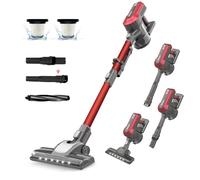 Akitas V10 Aspirapolvere Senza Fili 30V 450W Fino a 50 Minuti 3 Velocità Scopa Verticale e Portatile Motore Digitale Brushless BLDC Batteria al Litio Ricaricabile Ideale per Tappeti e Peli di Animali