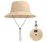 AKJAXQU Cappello da Pescatore Impermeabile Uomo Cappello Pescatore Bucket Hat Protezione UV Donna Cappello Safari Cappello Pioggia Outdoor Campeggio Escursionismo 56-58cm