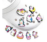 AKJAXQU Crocs Accessori per Bambino, 16 Pezzi Charm per Scarpe, Pins Ciondoli Shoe Charms, Ciondoli per Scarpe, Charm Crocs in Stile Cartone Animato