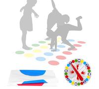 AKJAXQU Divertente Twister Gioco - Twister Gioco Italiano per Bambini Dai 6 Anni In Su - Twister Gioco Bambini Per 2 Giocatori e Oltre - Gioco Interattivo Divertente per La Famiglia