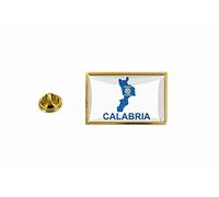 Akkachafactory - Spilla con bandiera del Paese Cartolina Regione Italia Province Calabria