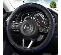 AKKDYS Volante Auto Coprivolante, per Mazda 2 3 6 CX-3 CX-5 CX-30 CX-60 CX-80 MX-30 MX-5 Traspirante e Antiscivolo Coprivolante Accessori Auto Interno,E