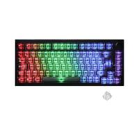 Akko 5075 V5 HE - Tastiera magnetica da gioco ISO-FR AZERTY, 8K | Layout AZERTY al 75%, manopola, sensore effetto Hall, tri-mode, batteria da 10.000 mAh, montaggio a guarnizione