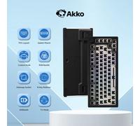 Akko 5075S Kit fai da te per tastiera da gioco meccanica Hotswap a 5 Pin retroilluminata RGB personalizzata Layout 75% con tastiera Barebone manopola VIA Black Tri-mode