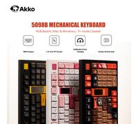 Akko 5098B Tastiera meccanica con schermo TFT Manopola verticale Guarnizione tastiera da gioco personalizzata wireless trimodale RGB hot swap a 96 tasti