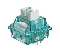 Akko Creamy Cyan Keyboard Switch, Clicky Switch, con diffusore LED per tastiera meccanica retroilluminata, interruttori pre-lubrificati a 5 pin 50gf, interruttore a chiave MX (45 pezzi, Creamy Cyan)