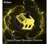 Akko Flash Interruttore magnetico Interruttore lineare ad alta precisione 25gf Lubrificato in fabbrica con stelo POM per tastiera meccanica magnetica 45 pezzi