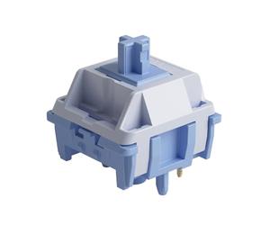 Akko Interruttori per tastiera a specchio, 5 pin 37 gf lineari pre-lubrificati, pulsante, funzionamento manuale, colore specchio (45 pezzi)