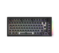 Akko Kit tastiera meccanica 5075B ISO, kit fai da te per gaming Barebone, base per tastiera RGB Barebone programmabile VIA, Bluetooth 5.0/2,4 GHz/cablata, batteria da 4500 mAh (layout ISO, nero)
