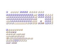 Akko Magic Lop Bunny Set di copritasti PBT con profilo MOG, 146 copritasti per tastiere meccaniche