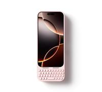 Akko MetaKey - Tastiera per iPhone 16 Pro Max Massimizza lo spazio dello schermo per una digitazione accurata, rosa