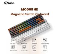 Akko MOD68 HE Keybaord 65% Interruttore magnetico Trigger rapido 0.005mm 8K ARGB Gaming Tastiera meccanica personalizzata Guarnizione CNC in alluminio