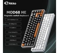 Akko MOD68 HE Keybaord Alluminio CNC 65% Interruttore magnetico Trigger rapido 0.005mm 8K ARGB Gaming Guarnizione tastiera meccanica personalizzata