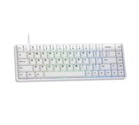 Akko MOD68 HE Tastiera 65% Hall Effect Rapid Trigger Alluminio CNC | Switch Magnetici AstroAim, Layout US QWERTY, Risposta RT0.005mm, Polling 8K Gaming/Lavoro (Bianco Nebbia)