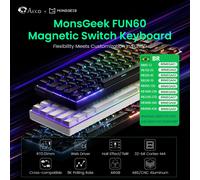Akko MonsGeek FUN60 Tastiera meccanica Interruttore magnetico Tastiere da gioco 60% Trigger rapido 0.01mm 8K ARGB HE/TMR Tastiera personalizzata