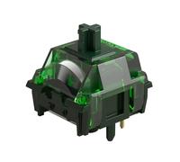 Akko MonsGeek Green Fog Switch per tastiera, interruttori lineari pesanti da 60 gf con diffusore a LED, interruttori prelubrificati a 5 pin per tastiera meccanica Mx (Green Fog, 45 PCS)