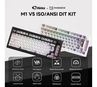 Akko MonsGeek M1 V5 Tri-mode Tastiera meccanica Barebone Kit VIA 75% 3/5 Pin Personalizzato Hot Swap RGB Smontare rapidamente Guarnizione ANSI Black Kit