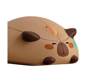 Akko Mouse wireless a tema gatto, mouse da gioco da 3200 DPI, connessione a tre modalità, ricevitore Bluetooth 3.0/5.0/2.4G USB A, clic silenzioso, mouse cordless a forma di cartone animato(Capybara)