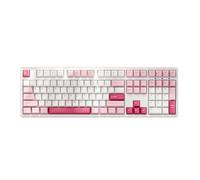 Akko Prunus Lannesiana - Tastiera da gioco 3108 V3, cablata, sostituibile a caldo, tastiera full size con LED bianco PBT Double-Shot Cherry Profile Keycaps per Mac & Win Frost Pink Switch