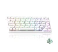 Akko TAC75 HE Tastiera 75% Hall Effect Switch Magnetico RT0.005mm | Keycap PBT Bianchi, Polling 8K Hz, Layout US, ARGB, Attivazione Regolabile, Snap Tap FPS Gaming/Lavoro
