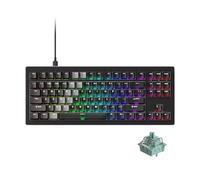 Akko Tastiera 5087 V3 HE a trigger rapido, switch magnetici a effetto Hall, frequenza di polling 8K, RT di 0,005 mm, layout TKL USA all'80%, retroilluminazione RGB(nero trasparente)