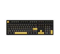 Akko Tastiera da gioco 3108 V3, tastiera nera e dorata cablata sostituibile a caldo con LED bianco PBT Double-Shot Cherry Profile Keycaps per Mac & Win Frost Pink Switch
