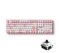Akko Tastiera da gioco wireless 5108B Plus Tastiera da gioco Bubu & Dudu Rosa Hot-Swap Tastiera meccanica Tri-Mode Retroilluminazione RGB, Interruttore pre-lubrificato per pianoforte