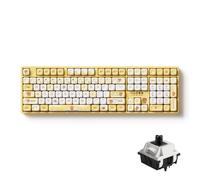 Akko Tastiera da gioco wireless 5108B Plus Tastiera Full Size Bubu & Dudu Giallo Hot-Swap Tastiera meccanica Tri-Mode Retroilluminazione RGB, Interruttore pre-lubrificato per pianoforte