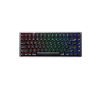 Akko Tastiera meccanica wireless Air 01 a basso profilo RGB retroilluminata, layout Mac nativo sostituibile a caldo 2,4 GHz/cablato/BT tastiera da gioco in alluminio, inchiostro nero, interruttore