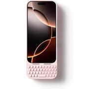 Akko Tastiera MetaKey per iPhone 16 Pro Max, custodia con tastiera che massimizza lo spazio sullo schermo per una digitazione precisa, Rosa