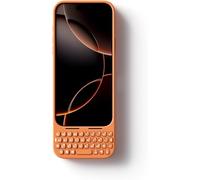 Akko Tastiera MetaKey per iPhone 17 Pro Max - Custodia con tastiera che massimizza lo spazio sullo schermo per una digitazione precisa,Arancione cosmico