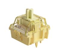 Akko V5 Interruttore per tastiera giallo crema con diffusore LED per tastiera meccanica da gioco, interruttori lineari lubrificati a 5 pin 50 gf (45 pezzi)