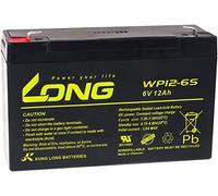 akku-net Batteria di Ricambio KungLong per autoveicoli per l´Infanzia, Quad 6V 12Ah (sostituisce Anche 10Ah), 6V, Lead-Acid